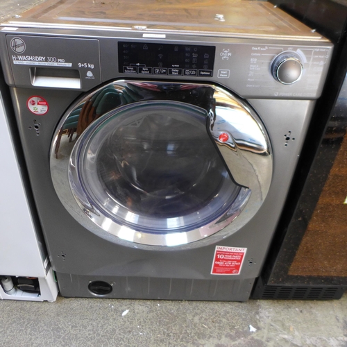 4143 - Hoover H-Wash + Dry 300 Pro Integrated Grey Washing Machine (9+5Kg) (552-221) *This lot is subject t... 