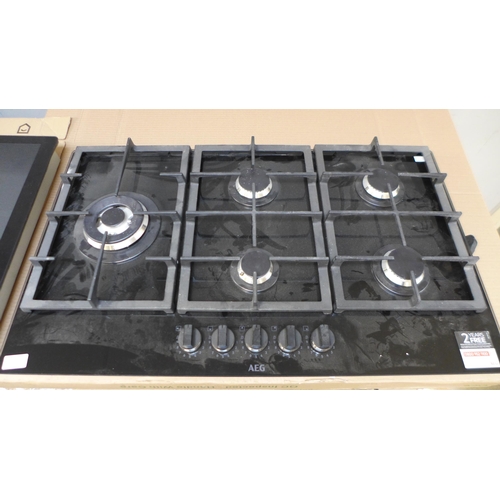 4146 - AEG Gas on Glass 5 Burner Hob   (552-63) *This lot is subject to VAT