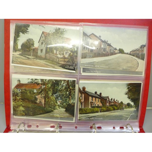 656 - Album of 80 Derby and Derbyshire (as far north as Matlock) postcards