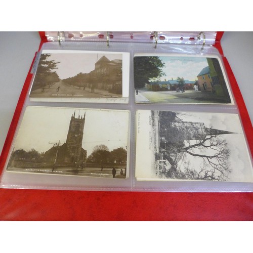 656 - Album of 80 Derby and Derbyshire (as far north as Matlock) postcards