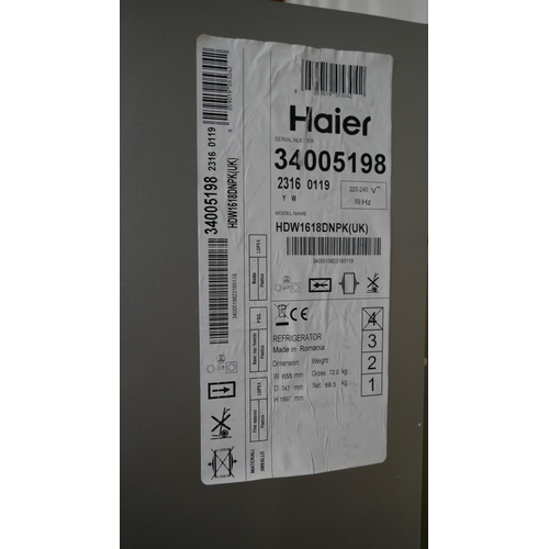 6003 - Haier 60/40 Inox Fridge Freezer - Model Hdw1618Dnpk,  Original RRP £399.99 + vat  (326A - 122) *This... 