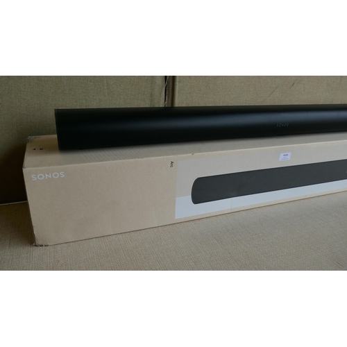 6008 - Sonos Black Arc Soundbar With Leads, Model Arcg1Uk1Blk, Original RRP £659.99 + vat (326A - 82) *This... 