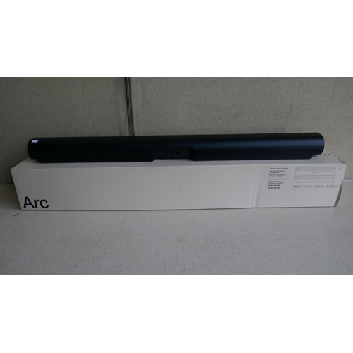 6008 - Sonos Black Arc Soundbar With Leads, Model Arcg1Uk1Blk, Original RRP £659.99 + vat (326A - 82) *This... 