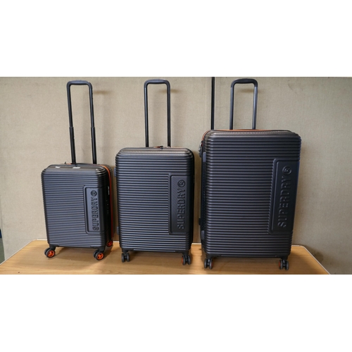 6035 - Superdry Luggage 3 piece set, Original RRP £149.99 + vat  (326A - 47) *This lot is subject to VAT