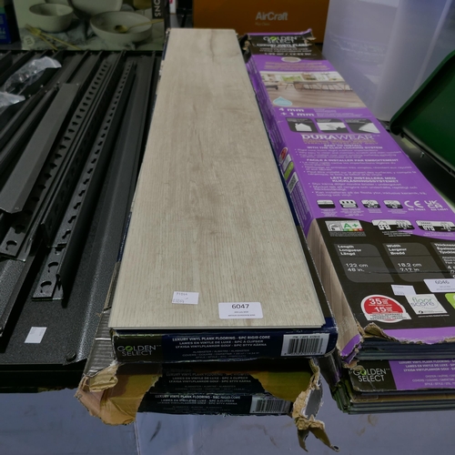 6047 - 4 Packs Of Alabaster Vinyl Flooring (326A - 40-43) *This lot is subject to VAT