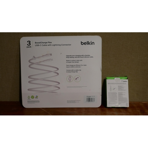 6058 - 4x Belkin Silicone Charging Cables    (325-358) This lot is subject to vat