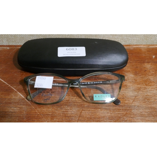 6083 - Radley Green Crystal Plastic Glasses (326A - 178) *This lot is subject to VAT