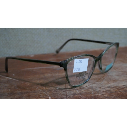 6083 - Radley Green Crystal Plastic Glasses (326A - 178) *This lot is subject to VAT