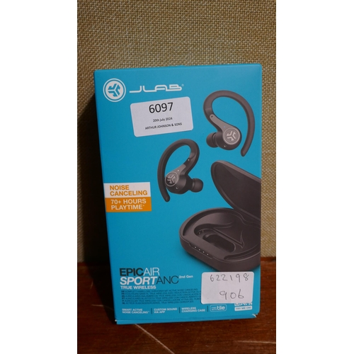 6097 - Jlab Epic Air Sport Anc  True Wireless Earbuds (323-199/905) *This lot is subject to VAT