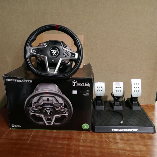 6101 - Xbox T-248 Thrustmaster Racing Wheel And Pedals, Original RRP £199.99 + vat  (326A - 76) *This lot i... 