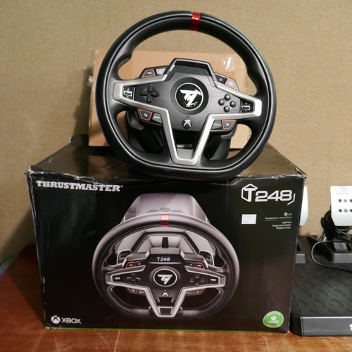 6101 - Xbox T-248 Thrustmaster Racing Wheel And Pedals, Original RRP £199.99 + vat  (326A - 76) *This lot i... 