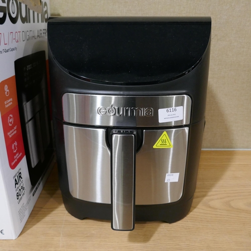 6116 - Gourmia Air Fryer 7Qt     (325-296) This lot is subject to vat