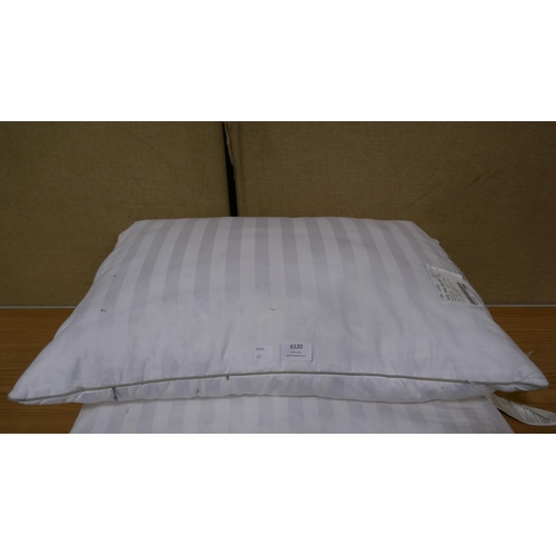 6120 - 2x Hotel Grand Down Roll Jumbo Pillows (325-287) This lot is subject to vat