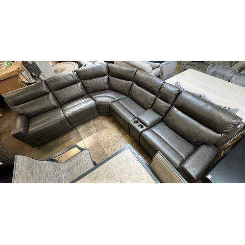 1479 - Gilman Creek Lauretta Leather Corner Sofa, Original RRP £1999.99 + vat (4208-21) *This lot is subjec... 