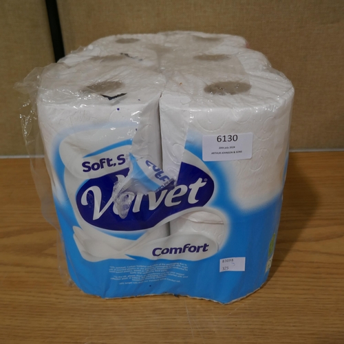 6130 - H-Pack Microwave Containner With Lids, Velvet Comfort Toilet Tissue (325-277,278) This lot is subjec... 