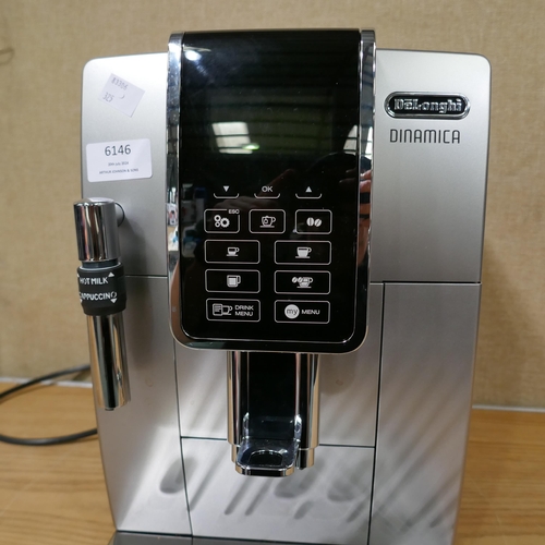 6146 - Delonghi Dinamica Bean To Cup Coffee Machine - Model Ecam350.35.Sb, Original RRP £379.99 + vat      ... 