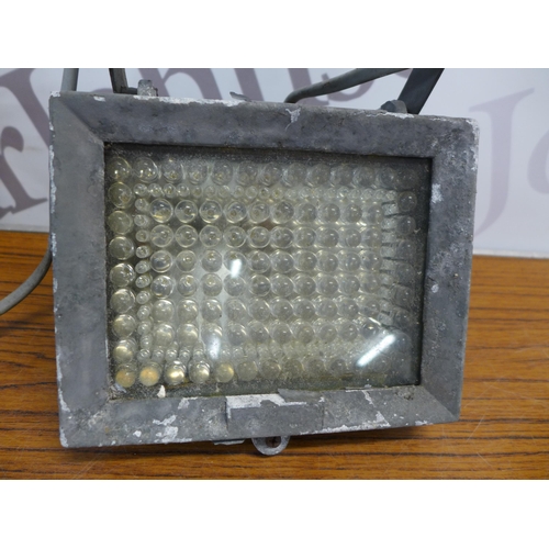 2228 - 2 LED flood lights and a length of rope lights, a quantity of bakery equipment including sieves, a p... 