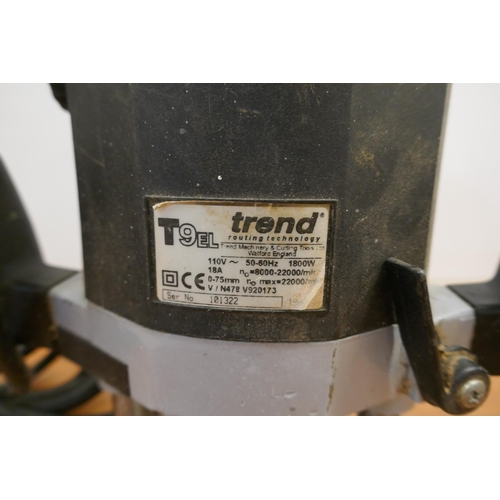 2004 - A Trend T9EL, 110V router and a Defender Power Pod 100-130V transformer