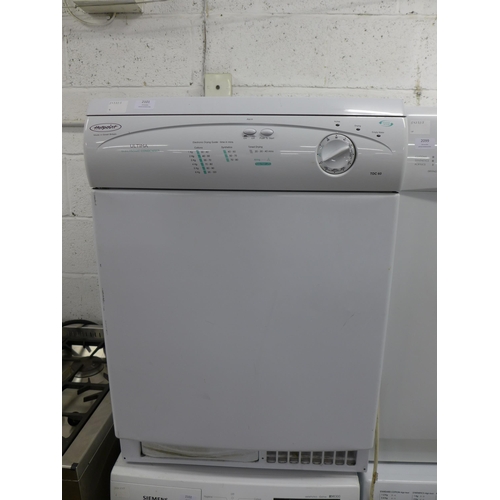 2101 - A Hotpoint TDC60 Ultima freestanding under counter electronic condenser dryer