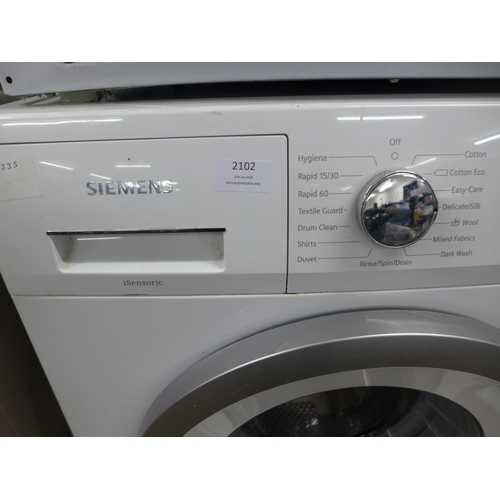 2102 - A Siemens IQ300 Vario-Perfect i-sensoric washing machine