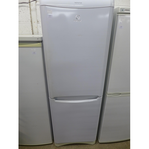 2105 - An Indesit BAN 12NF Total no frost, freestanding 50/50 fridge freezer