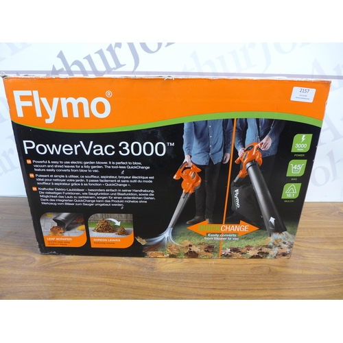 2157 - A Flymo Powervac 3000, 3 in 1 blower/vacuum/shredder