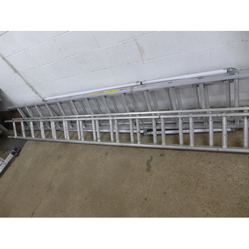 2179 - A Titan ladders aluminium 13-rung 3 section classic extension ladder (3.5m closed, 8.6m open) and an... 