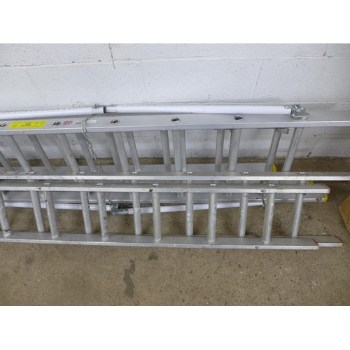 2179 - A Titan ladders aluminium 13-rung 3 section classic extension ladder (3.5m closed, 8.6m open) and an... 