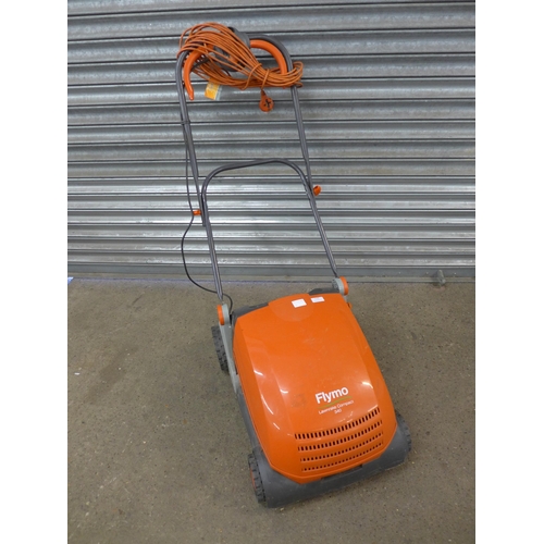 2184 - A Flymo Lawnrake Compact 340, 240V electric scarifier/lawn raker