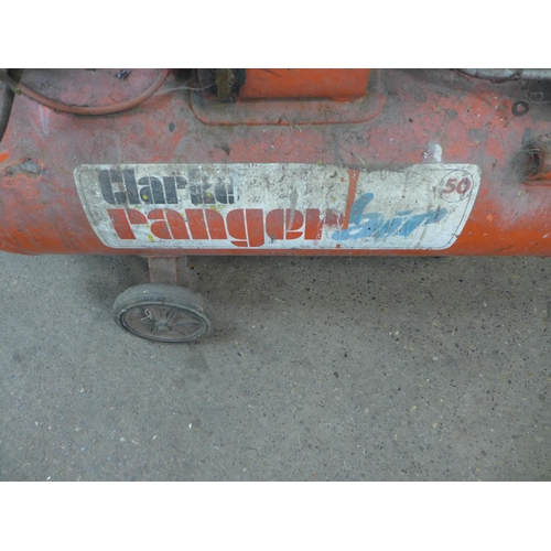 2185 - A Clarke Ranger air, 50 litre air compressor