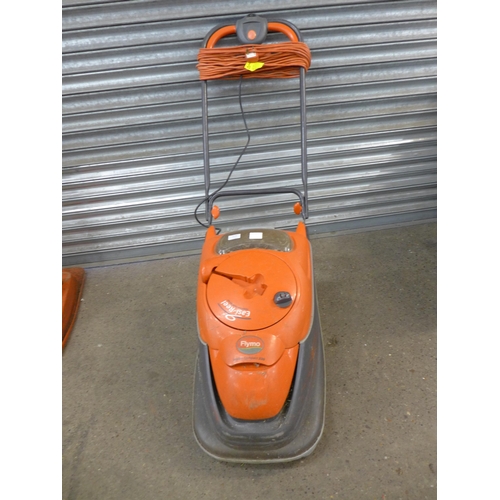 2196 - A Flymo Vision Compact 330 hover lawn mower, a Flymo Sprintmaster XE300 hover lawn mower and a Flymo... 