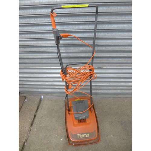 2196 - A Flymo Vision Compact 330 hover lawn mower, a Flymo Sprintmaster XE300 hover lawn mower and a Flymo... 