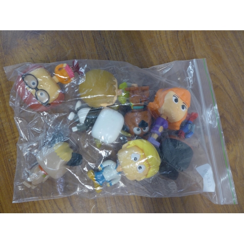 2219 - A box of bagged toys - includes McDonalds collectables