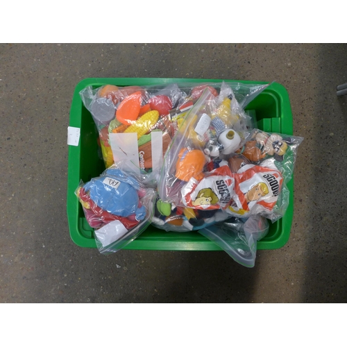 2219 - A box of bagged toys - includes McDonalds collectables