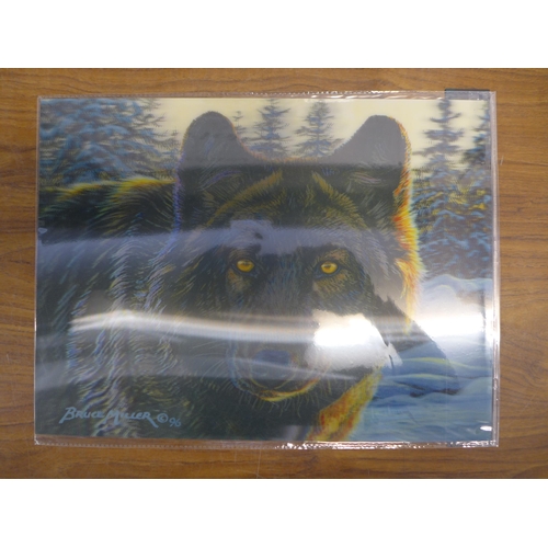 2238 - 75 3D illusion lenticular prints including animals, children's TV programmes, Gothic, fantasy and re... 