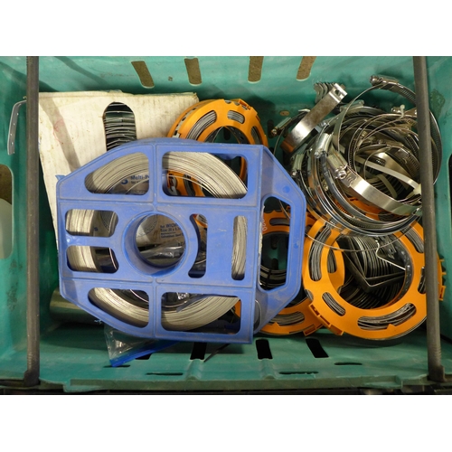 2250 - A large quantity of assorted plumbing fittings, clips, cables and other items including CPVC 20mm fe... 