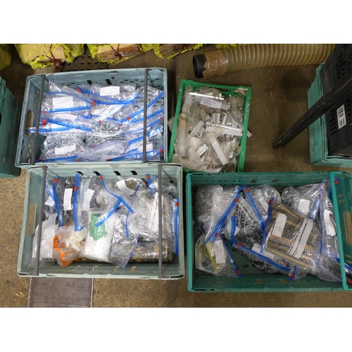 2252 - A large quantity of assorted DIY consumables including Rawlbolt M8 bolts, M20 washers, masonry, bric... 