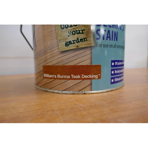 2270 - 3 tins of paint - Sadolin decking stain in 