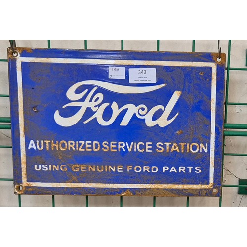 343 - A Ford enamelled metal sign