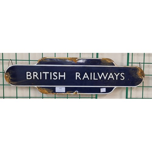 342 - A British Railways enamelled metal sign