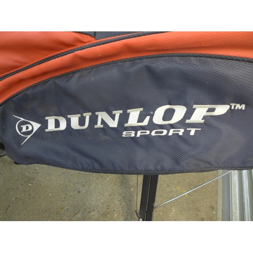 2111 - An MTP-530 golf trolley Dunlop Sport golf bag and various golf clubs including Dunlop Tour stainless... 