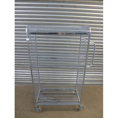 2130 - A 3-tier steel racking cage, 65