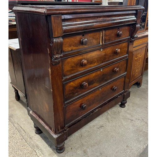 210 - A Victorian Scottish mahogany chest of drawers