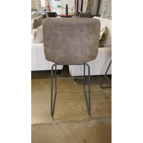 1382 - A pair of dark grey Hanna bar stools