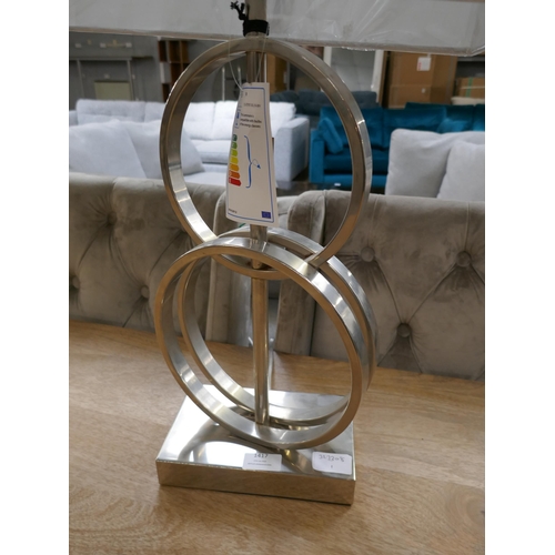 1417 - A chrome circles table lamp