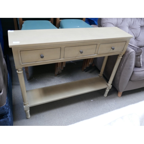 1555 - A three drawer console table