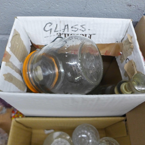 1118 - Four boxes of assorted glassware including Ravenshead **PLEASE NOTE THIS LOT IS NOT ELIGIBLE FOR IN-... 