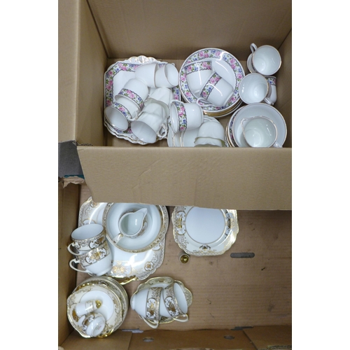 1133 - A box of Shelley teawares and a Noritake part tea set **PLEASE NOTE THIS LOT IS NOT ELIGIBLE FOR IN-... 