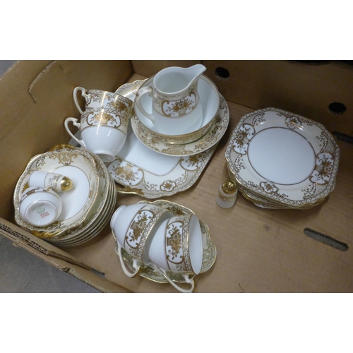 1133 - A box of Shelley teawares and a Noritake part tea set **PLEASE NOTE THIS LOT IS NOT ELIGIBLE FOR IN-... 