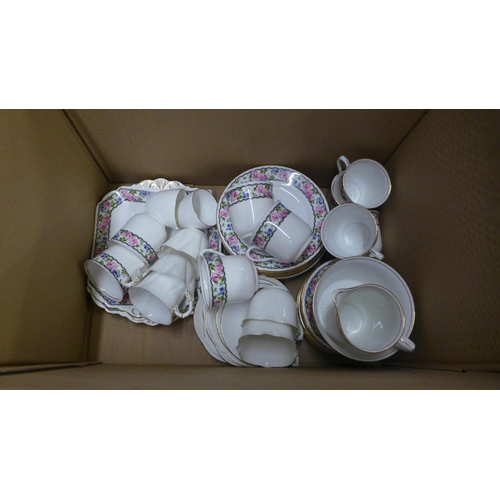 1133 - A box of Shelley teawares and a Noritake part tea set **PLEASE NOTE THIS LOT IS NOT ELIGIBLE FOR IN-... 